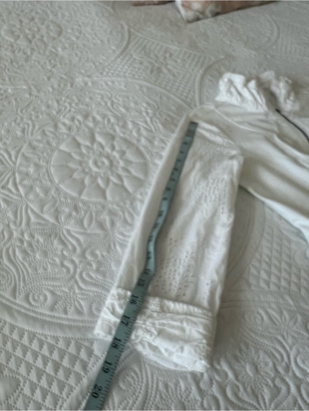 Live a Little White Eyelet-Trim Zip Jacket - Picture 7 of 8